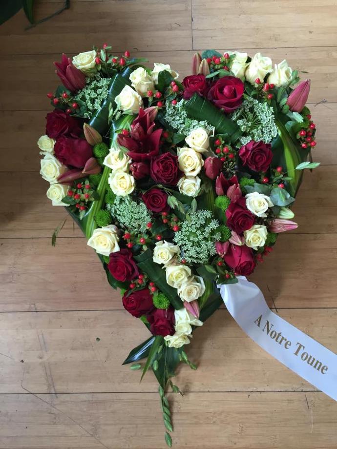 Coeur mortuaire 39cm